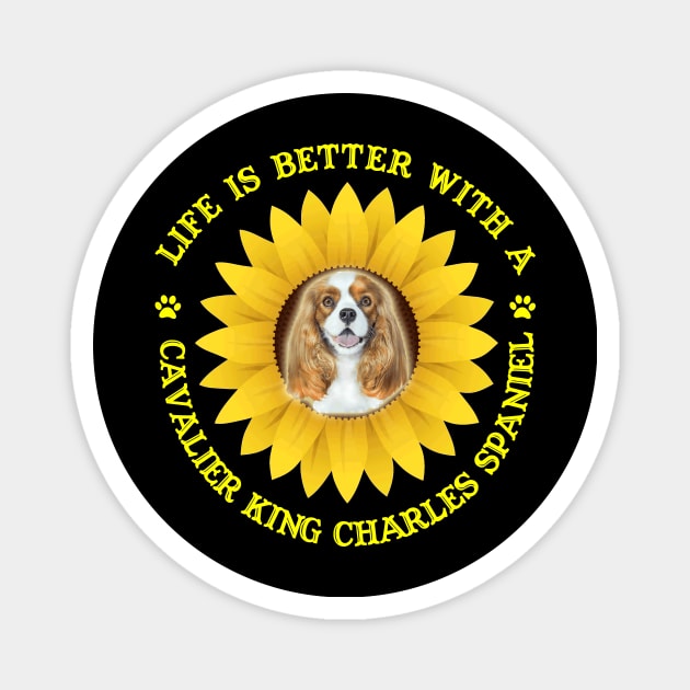 Cavalier King Charles Spaniel Magnet by bienvaem